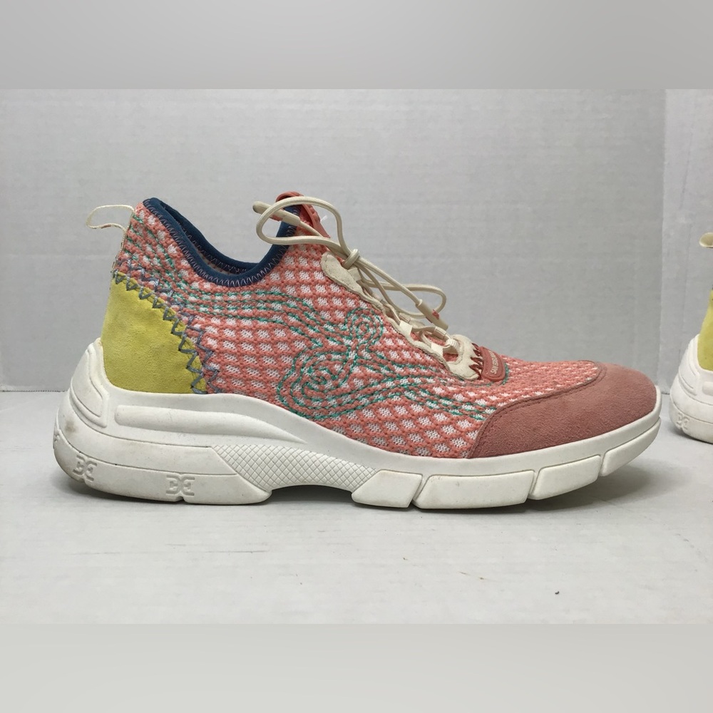 Sam Edelman Shoes Women's Chelsie Sneakers Comfort Lace Up Size 8.5 M